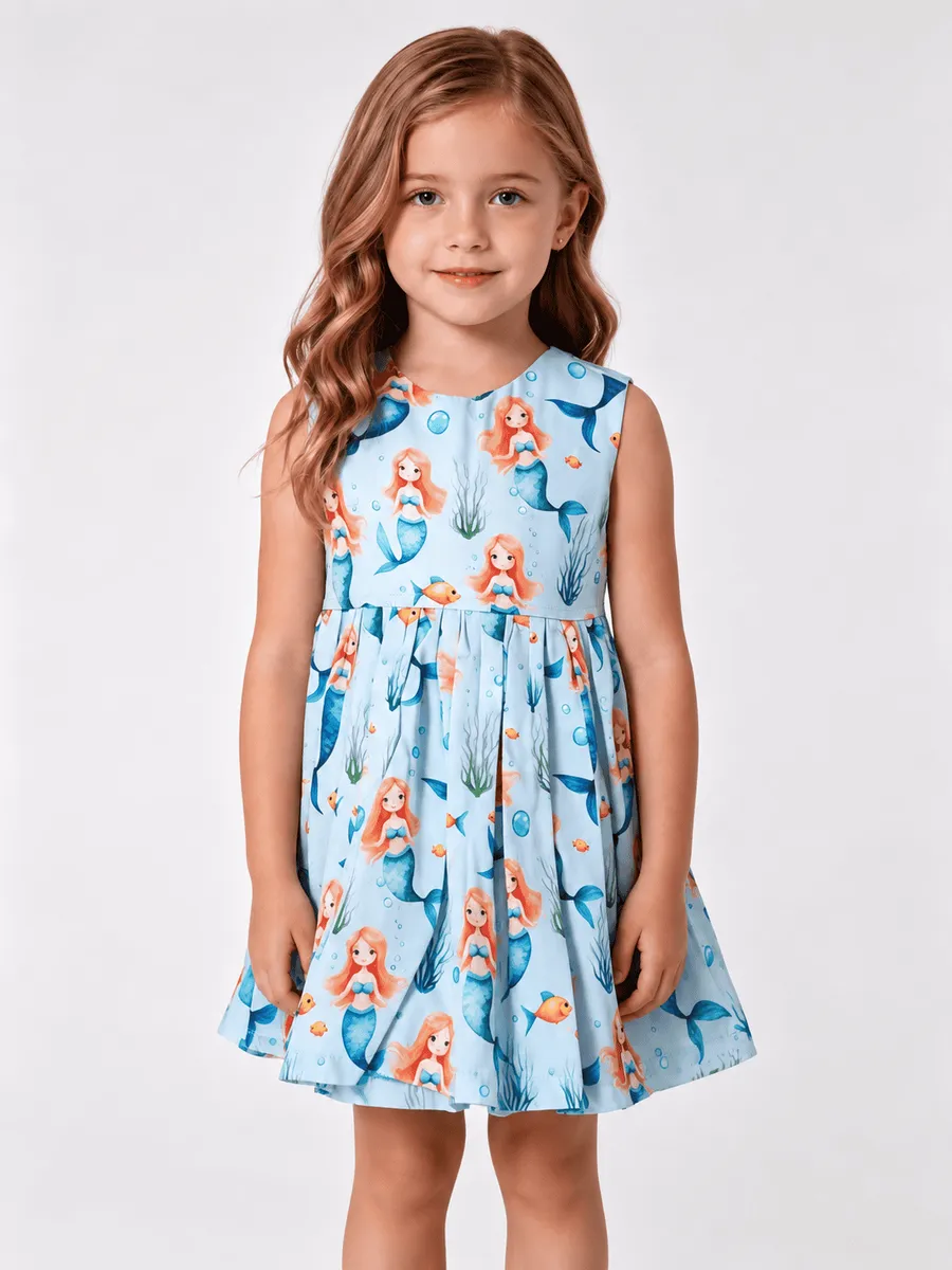 Vestido Infantil Encanto da Sereia
